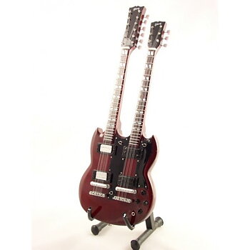 Minigitarr: Led Zeppelin - Jimmy Page - Gibson Double Neck Signature