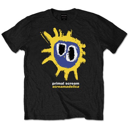 Primal Scream Unisex T-Shirt: Screamadelica Yellow (Medium)