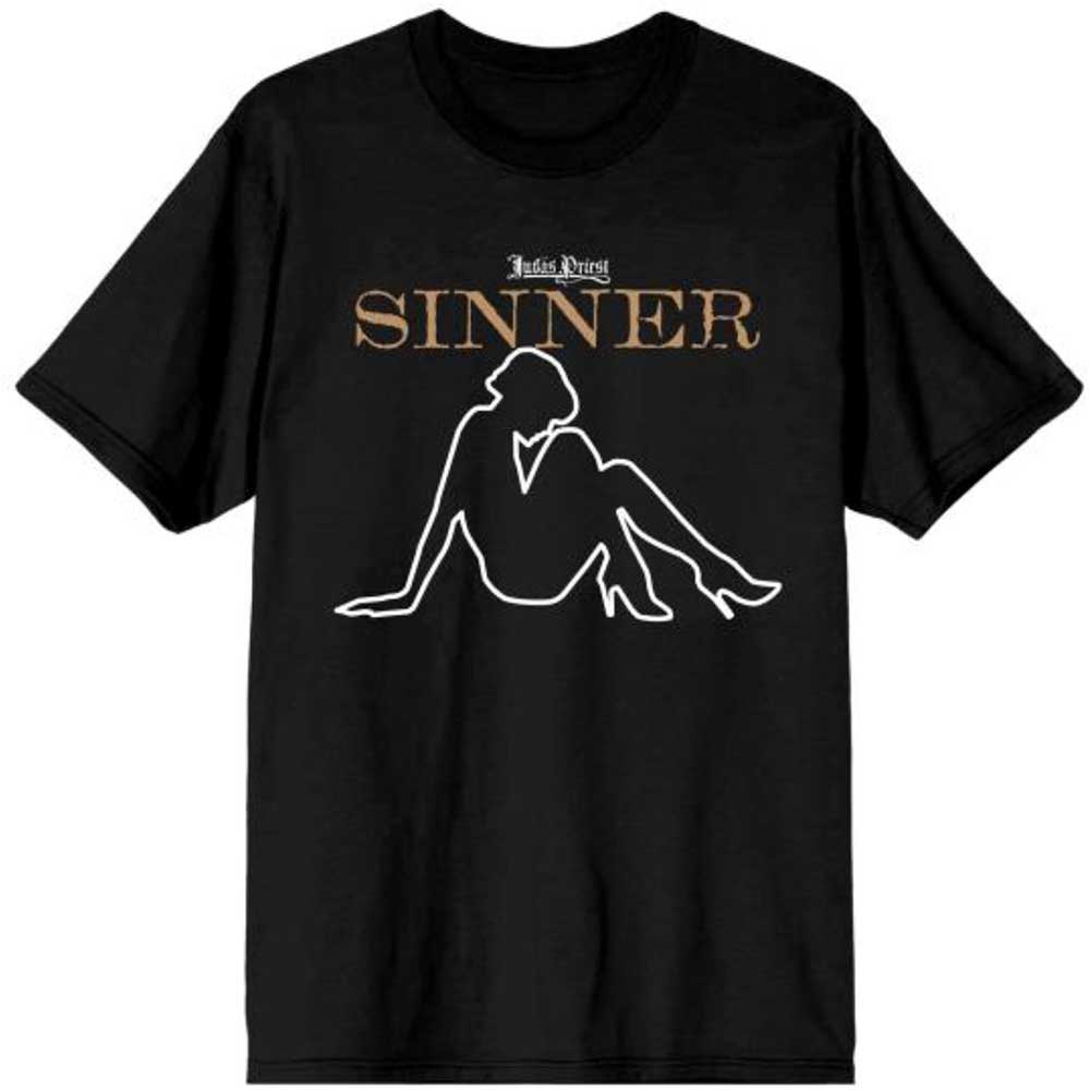 Judas Priest Unisex T-Shirt: Sin After Sin Sinner Slogan Lady (Medium)