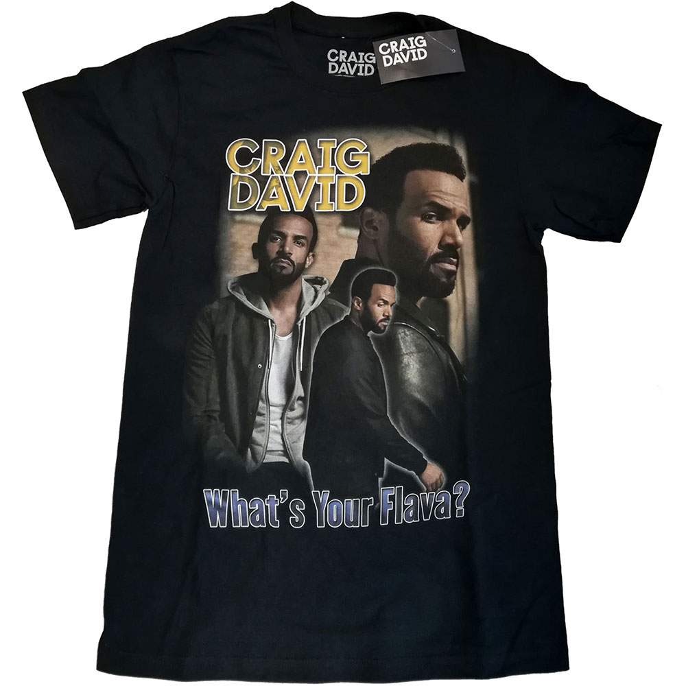 Craig David Unisex T-Shirt: What's Your Flava Homage (Small)