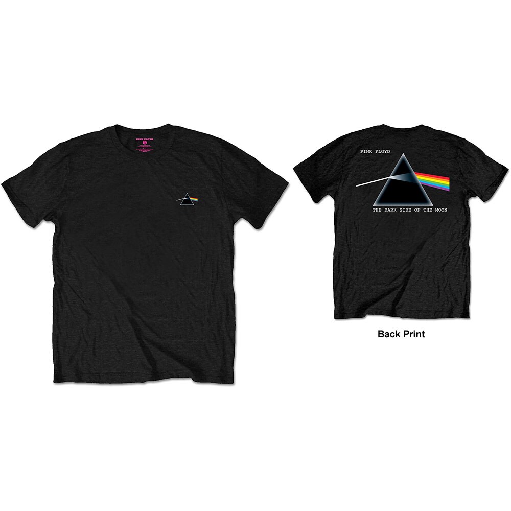 Pink Floyd Unisex T-Shirt: DSOTM Prism (Back Print/Retail Pack) (Large)