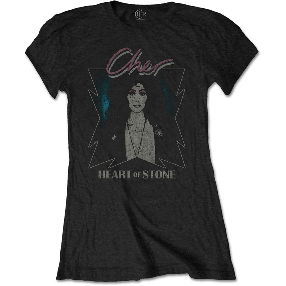Cher Ladies T-Shirt: Heart of Stone (Small)