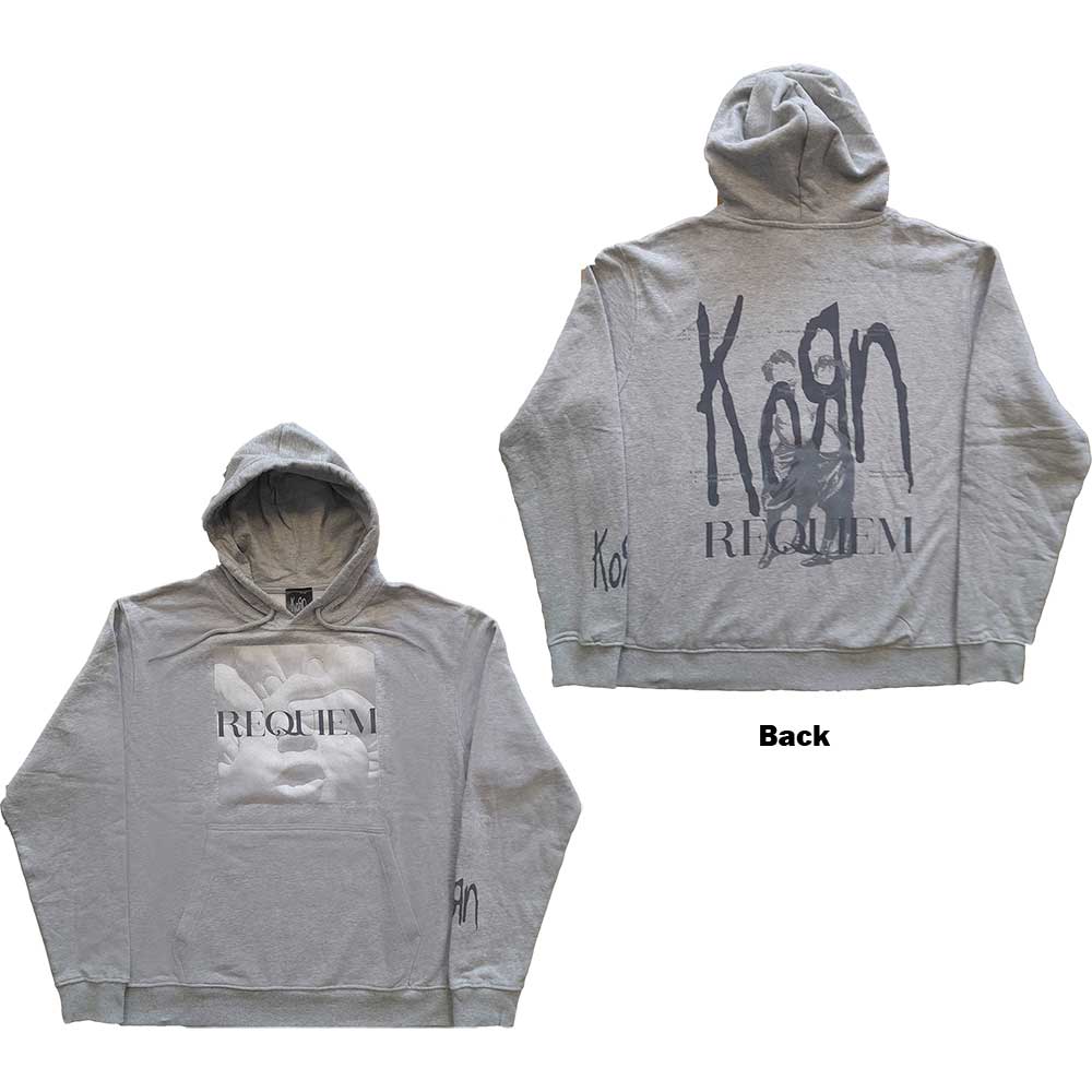 Korn Unisex Pullover Hoodie: Requiem (Back Print) (Small)