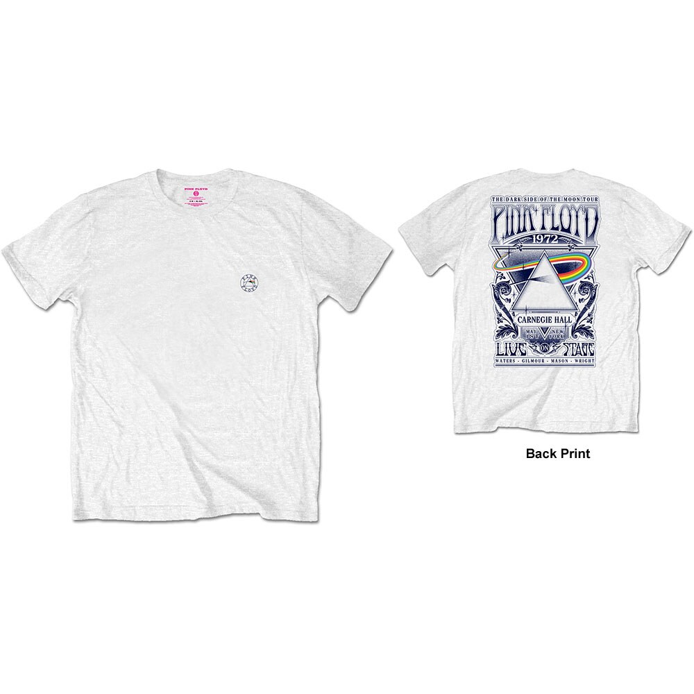 Pink Floyd Unisex T-Shirt: Carnegie Hall (Back Print/Retail Pack) (X-Large)