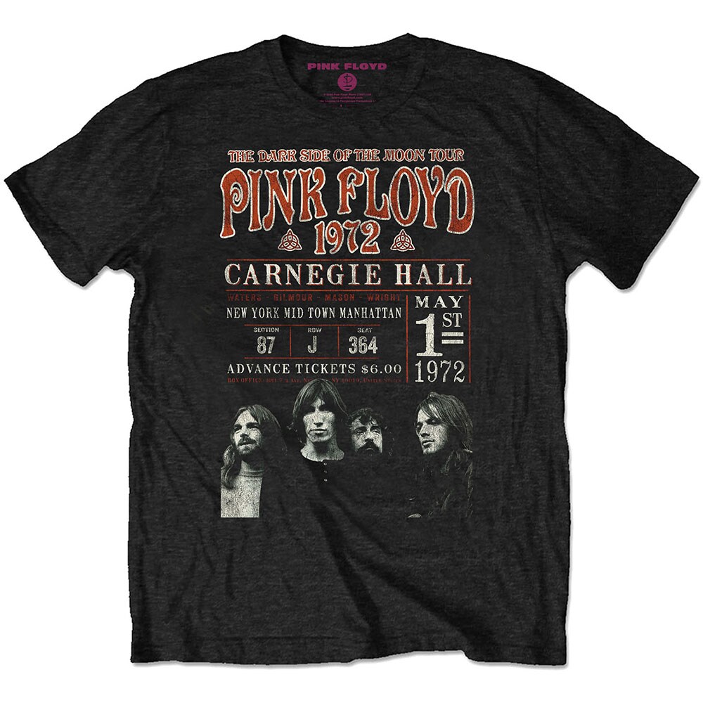 Pink Floyd Unisex Eco T-Shirt: Carnegie '72 (Medium)
