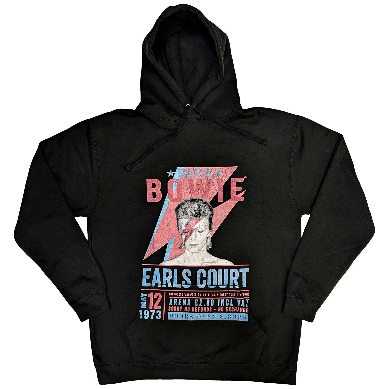 David Bowie Unisex Pullover Hoodie: Earls Court '73 (Large)