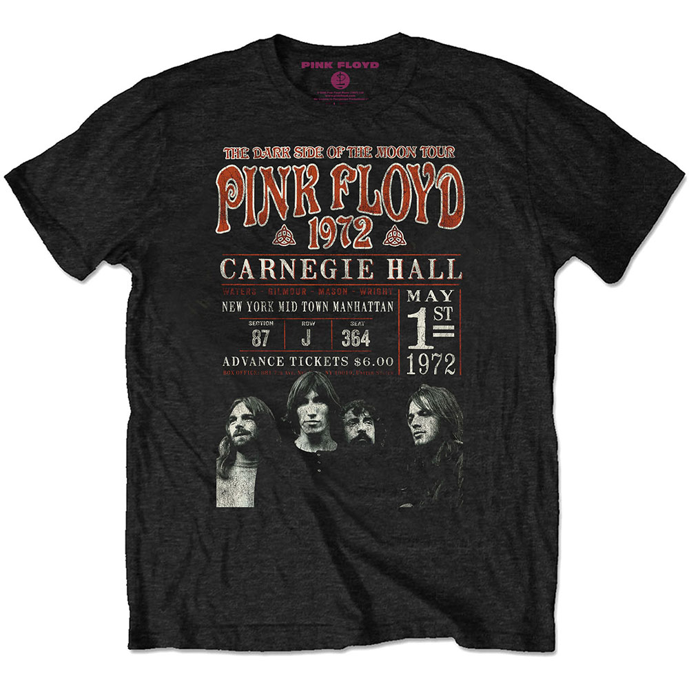 Pink Floyd Unisex Eco T-Shirt: Carnegie '72 (XX-Large)