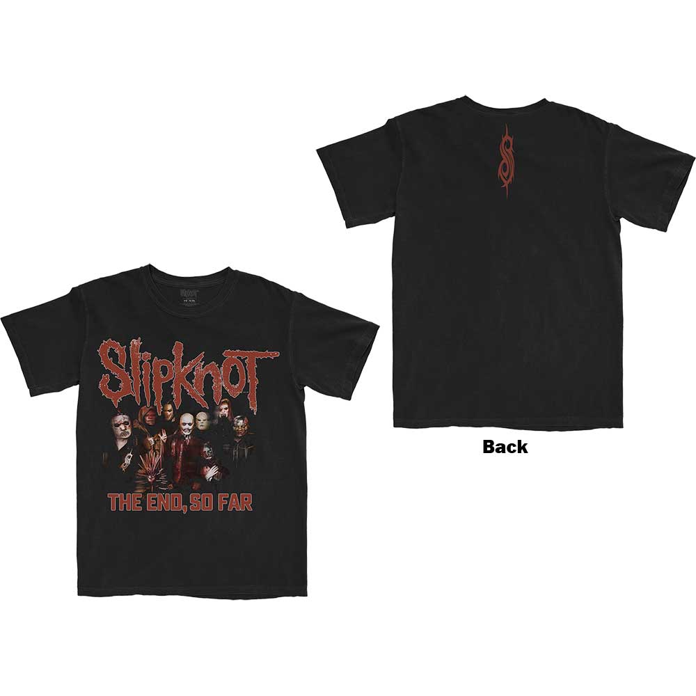 Slipknot Unisex T-Shirt: The End, So Far Group Photo (Back Print) (XX-Large)