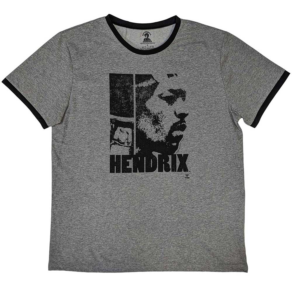 Jimi Hendrix Unisex Ringer T-Shirt: Let Me Live (X-Large)
