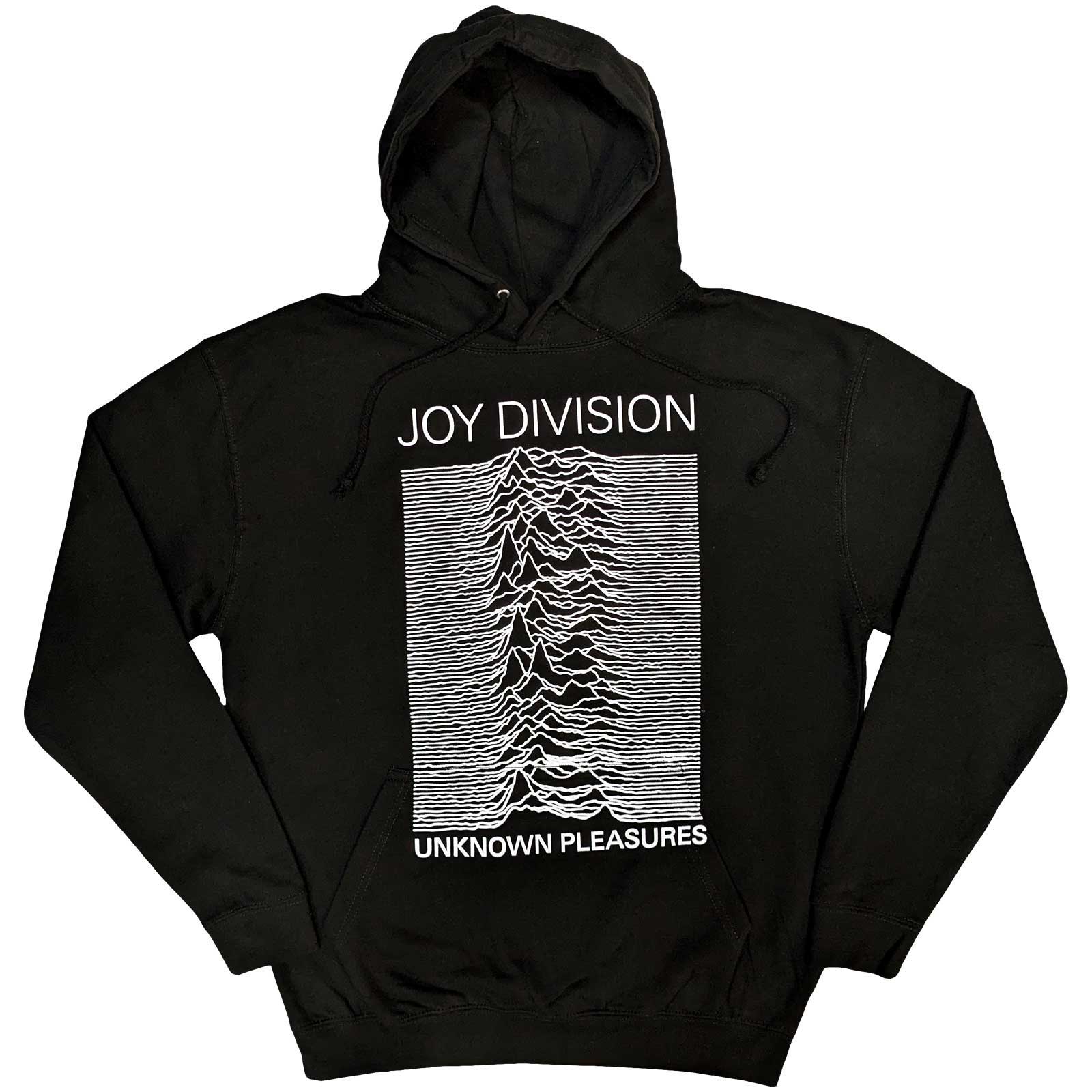 Joy Division Unisex Pullover Hoodie: Unknown Pleasures FP (Large)