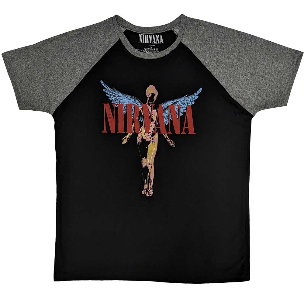 Nirvana Unisex Raglan T-Shirt: Angelic (X-Large)