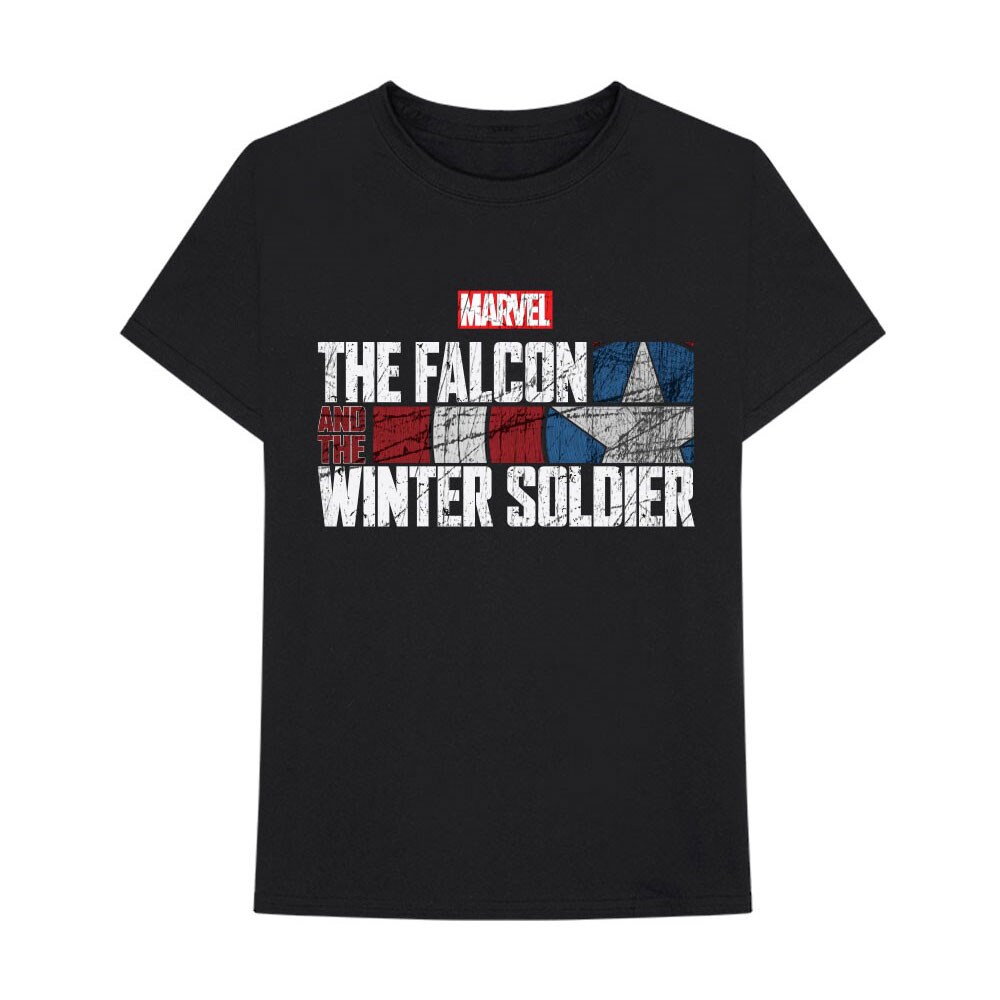 Marvel Comics Unisex T-Shirt: Falcon & Winter Soldier Text Logo (Medium)
