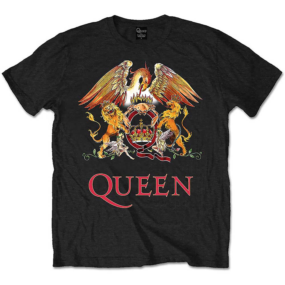Queen Unisex T-Shirt: Classic Crest (X-Large) - 2