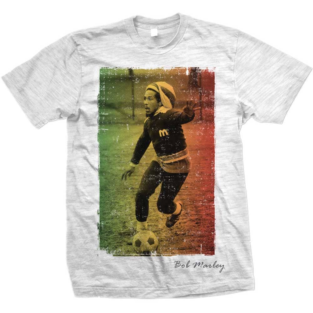 Bob Marley Unisex T-Shirt: Rasta Football (X-Large) - 2
