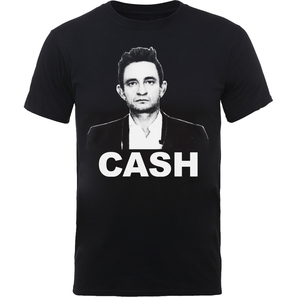 Johnny Cash Unisex T-Shirt: Straight Stare (Medium) - 2