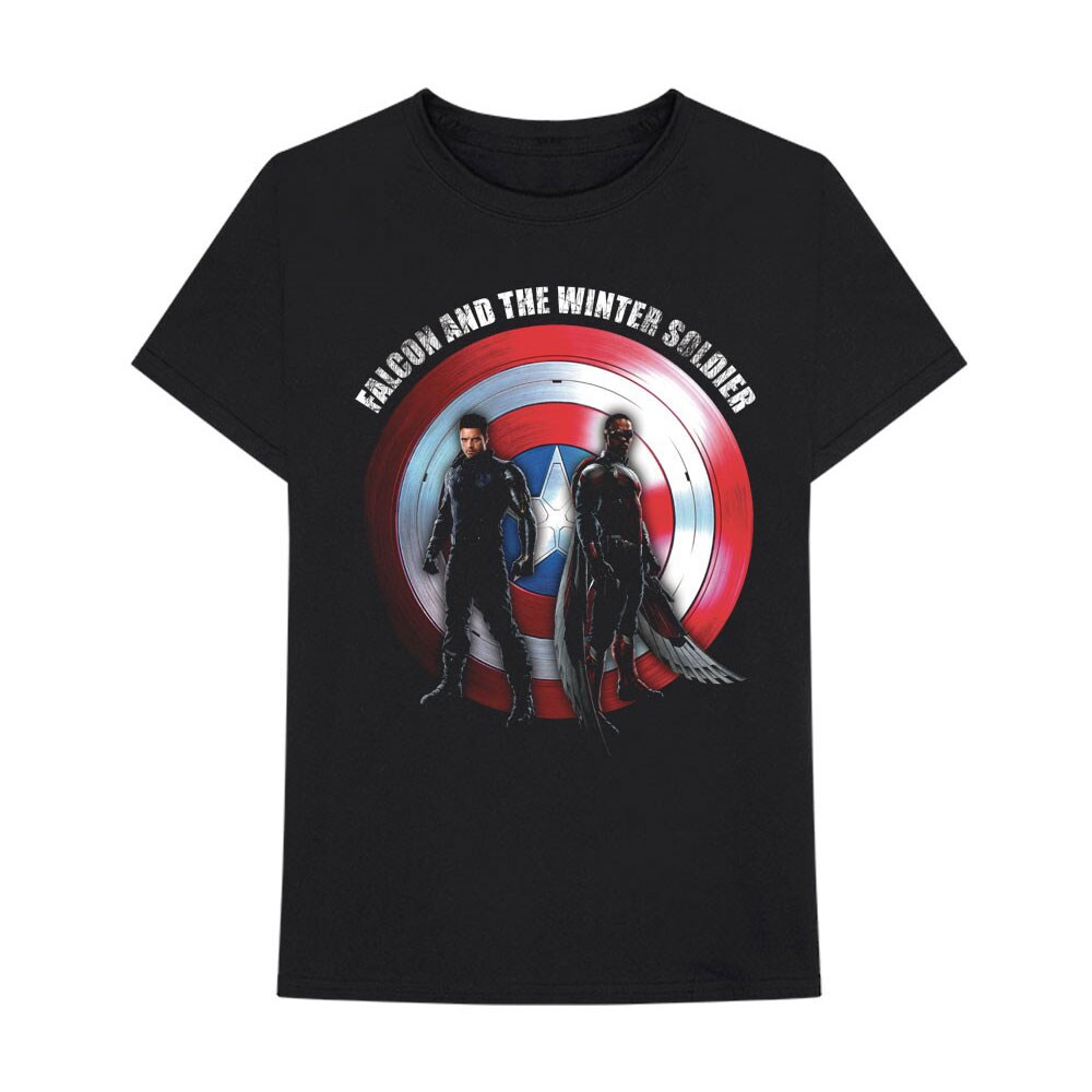 Marvel Comics Unisex T-Shirt: Falcon & Winter Soldier Shield Logo (X-Large)