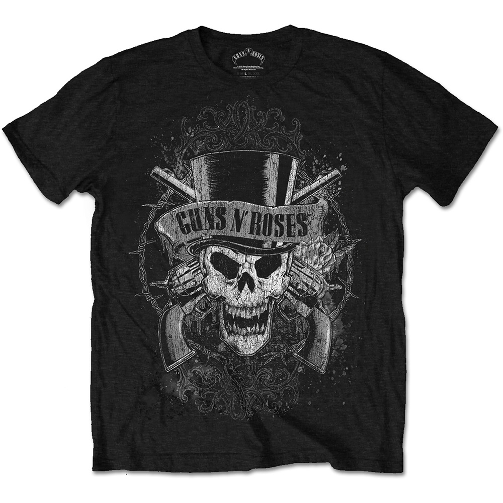 Guns N' Roses Unisex T-Shirt: Faded Skull (X-Large)