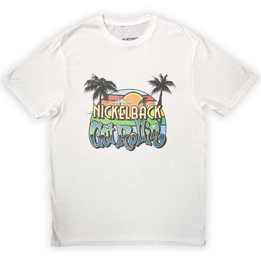 Nickelback Unisex T-Shirt: Get Rollin' Sunset (X-Large)