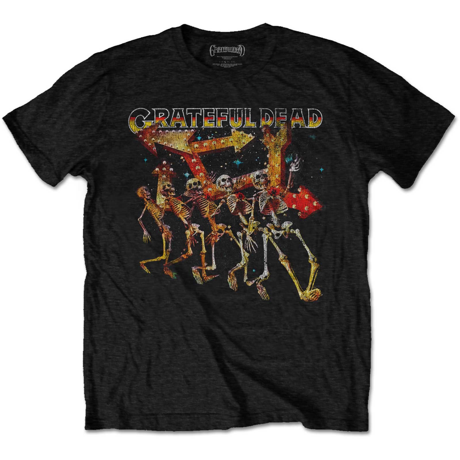 Grateful Dead Unisex T-Shirt: Truckin' Skellies Vintage (XX-Large)