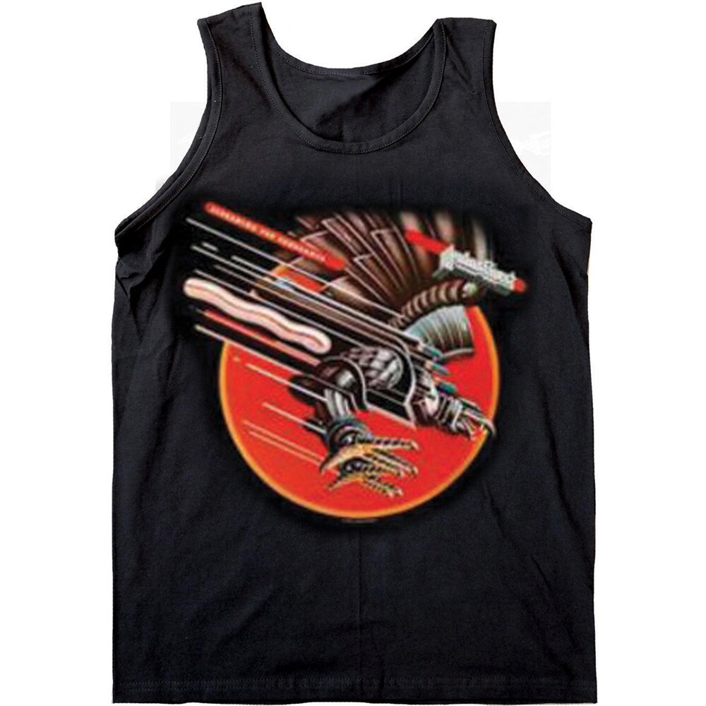 Judas Priest Ladies Vest T-Shirt: Vengeance (Glitter Print) (Small) - 2
