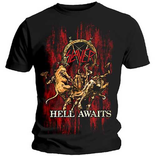 Slayer Unisex T-Shirt: Hell Awaits (Medium)