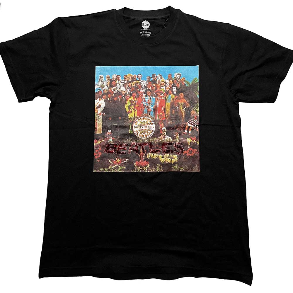 The Beatles Unisex T-Shirt: Sgt Pepper (Diamante) (X-Large)