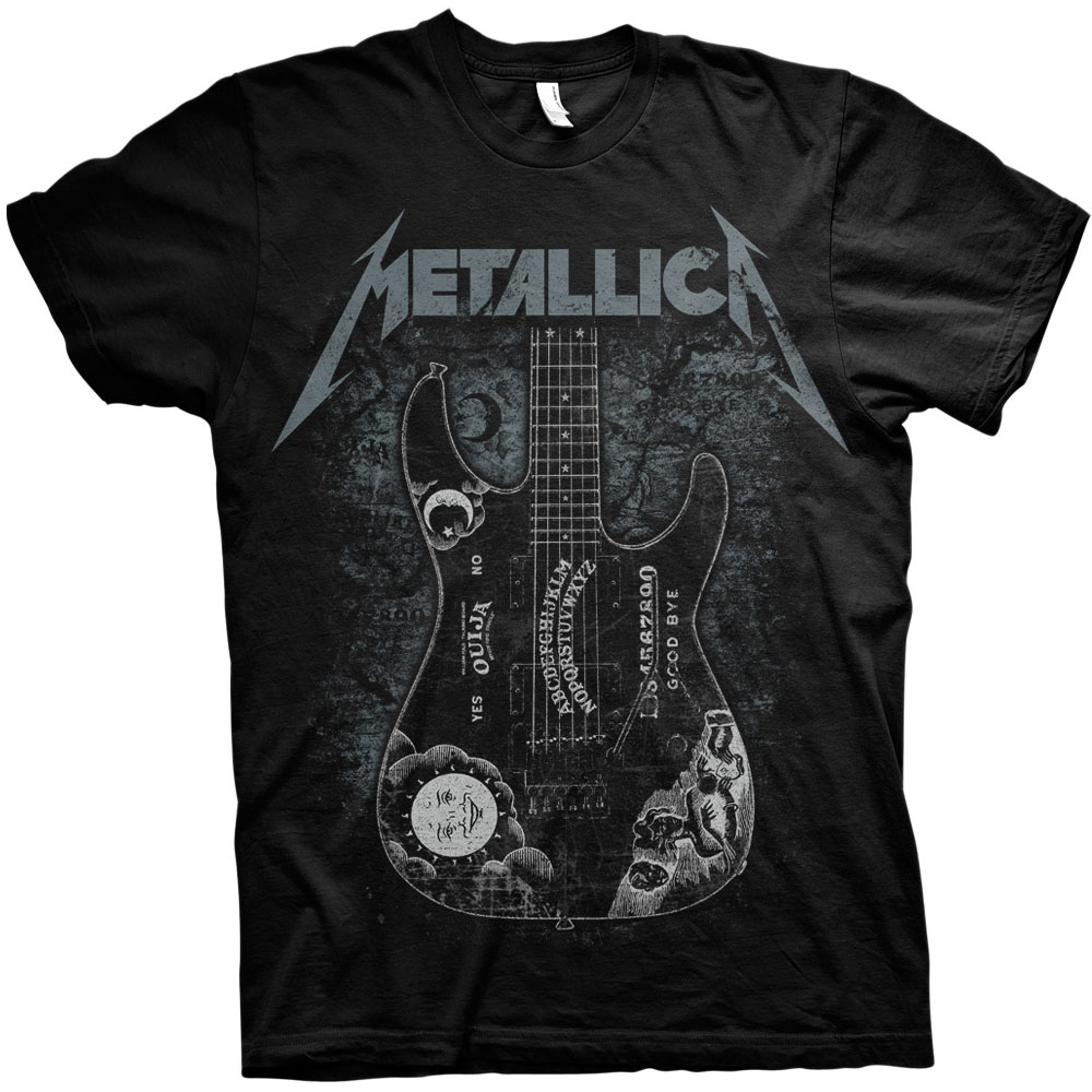 Metallica Unisex T-Shirt: Hammett Ouija Guitar (Small)