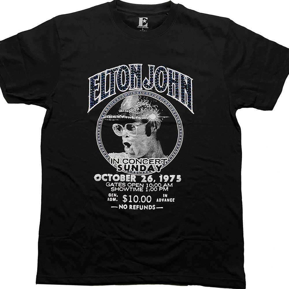 Elton John Unisex T-Shirt: In Concert (Diamante) (XX-Large)