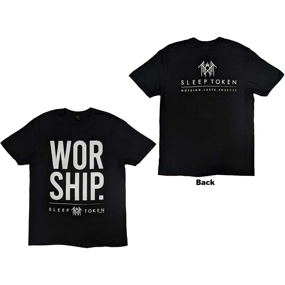 Sleep Token Unisex T-Shirt: Worship (Back Print) (Medium)