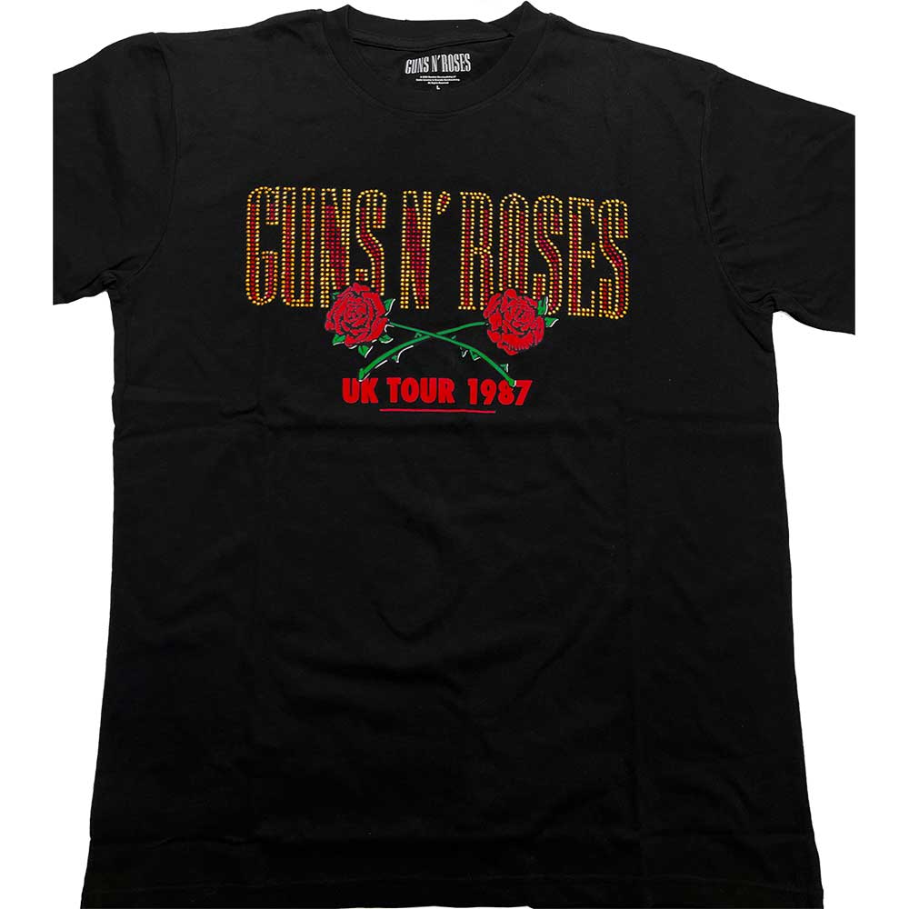 Guns N' Roses Unisex T-Shirt: 87 Tour (Diamante) (XX-Large)