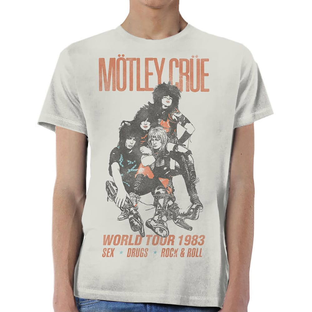Motley Crue Unisex T-Shirt: World Tour Vintage (X-Large) - 2