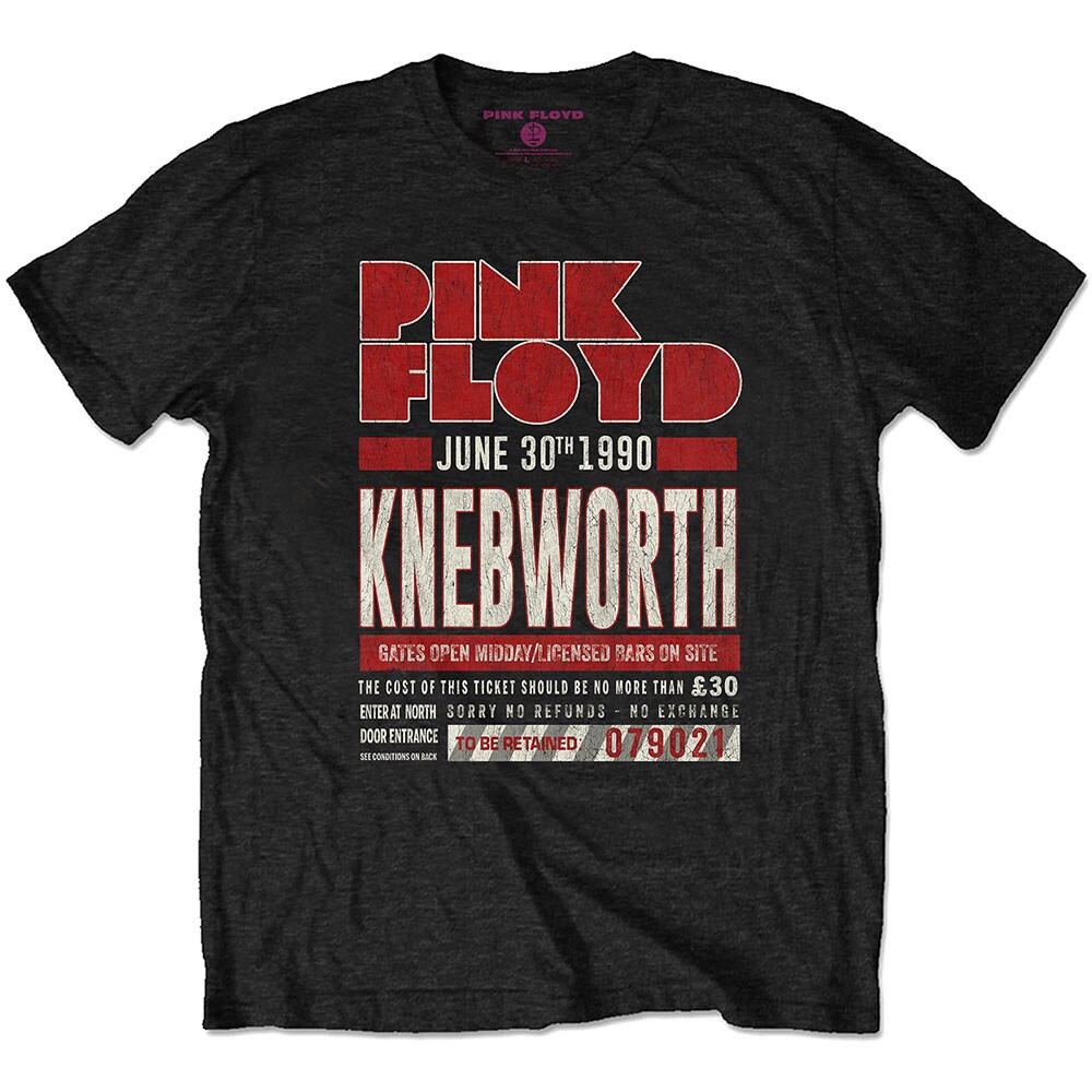 Pink Floyd Unisex T-Shirt: Knebworth '90 Red (Medium)