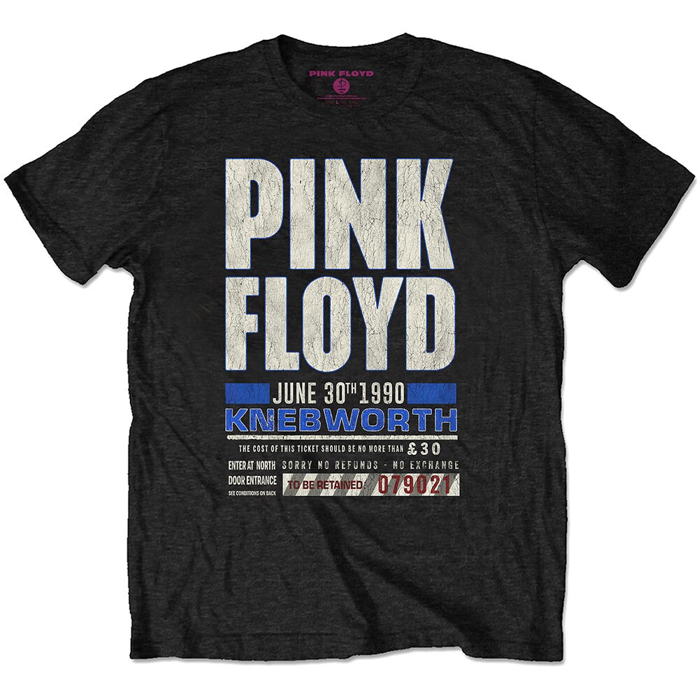 Pink Floyd Unisex T-Shirt: Knebworth '90 Red (Medium)
