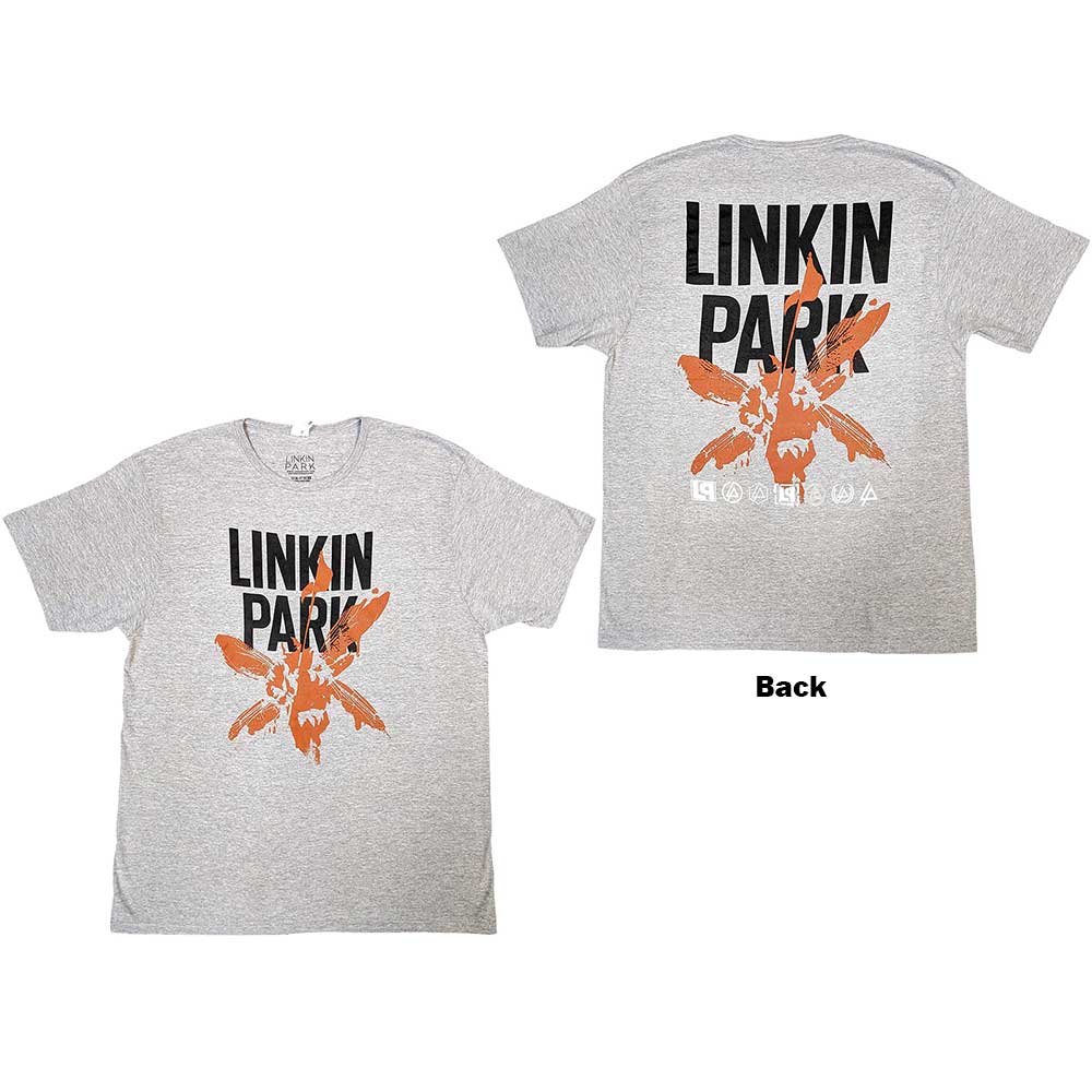 Linkin Park Unisex T-Shirt: Soldier Icons (Back Print) (X-Large)