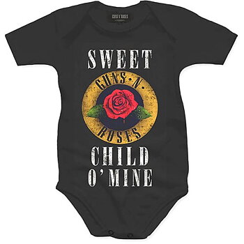 Guns N' Roses Kids Baby Grow: Child O' Mine Rose (18 Months)