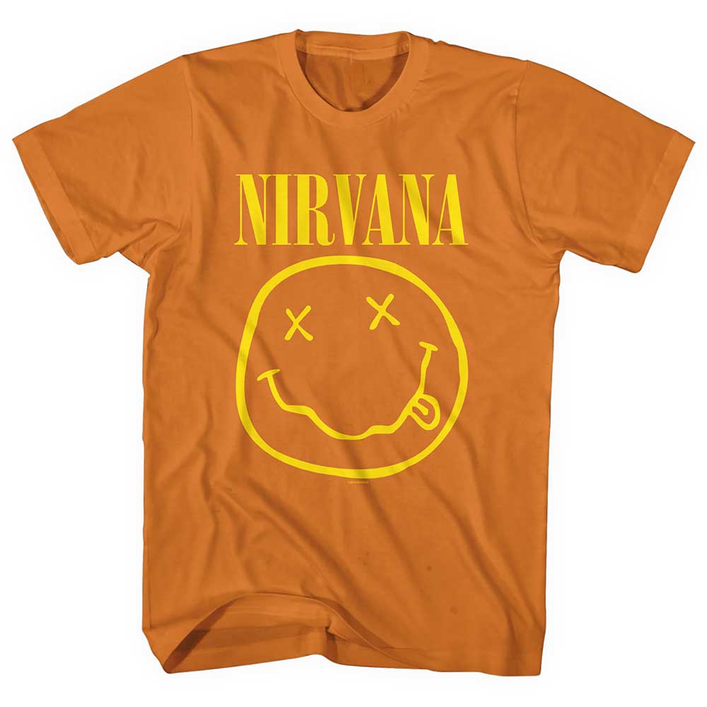 Nirvana Unisex T-Shirt: Yellow Smiley 