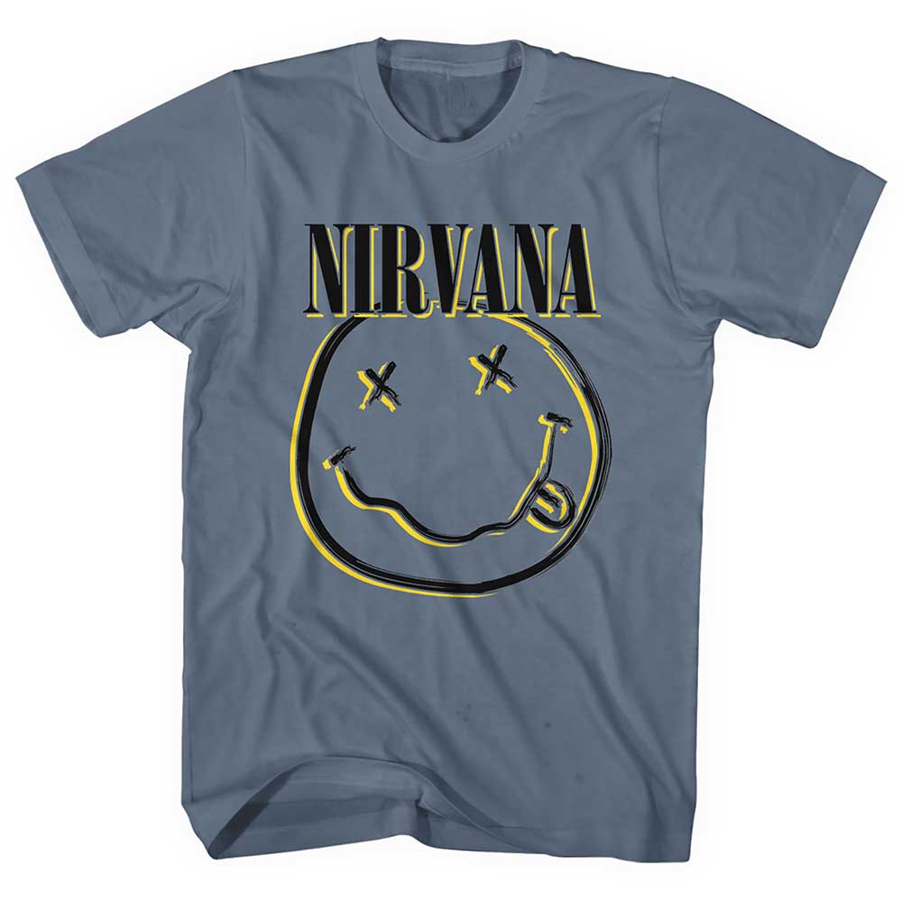 Nirvana Unisex T-Shirt: Inverse Smiley (X-Large)