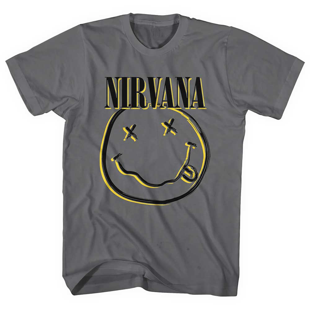 Nirvana Unisex T-Shirt: Inverse Smiley (Small)