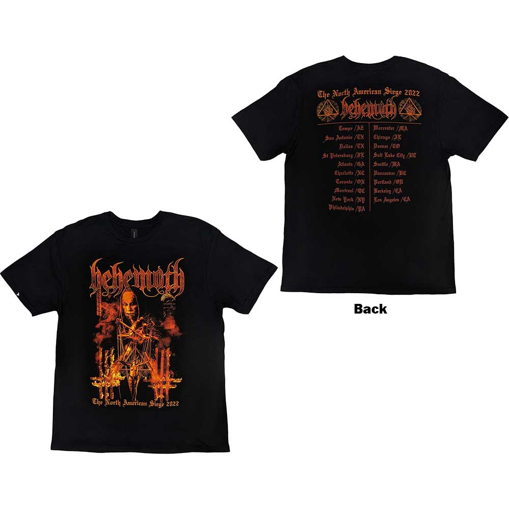 Behemoth Unisex T-Shirt: North American Tour '22 Puppet Master (Back Print) (XX-Large)