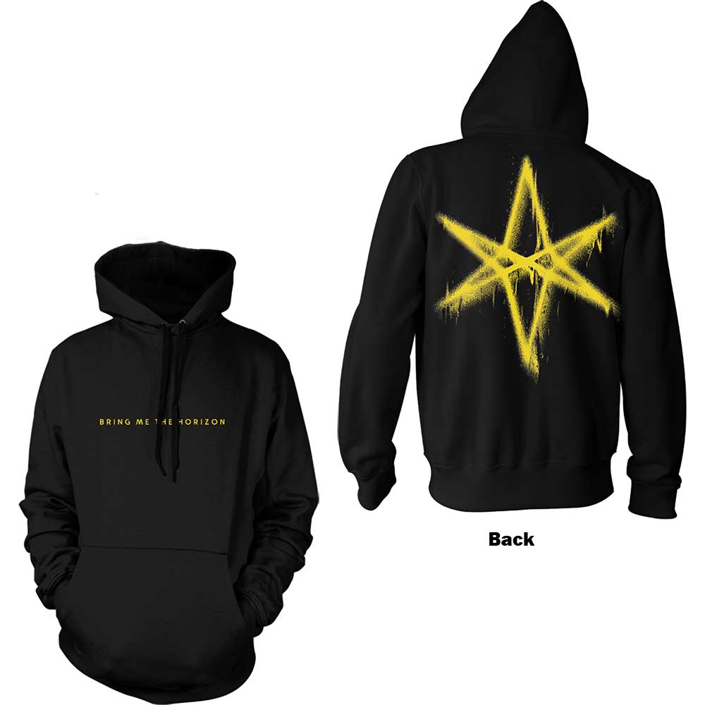 Bring Me The Horizon Unisex Pullover Hoodie: Spray Hex (Back Print) (XX-Large)