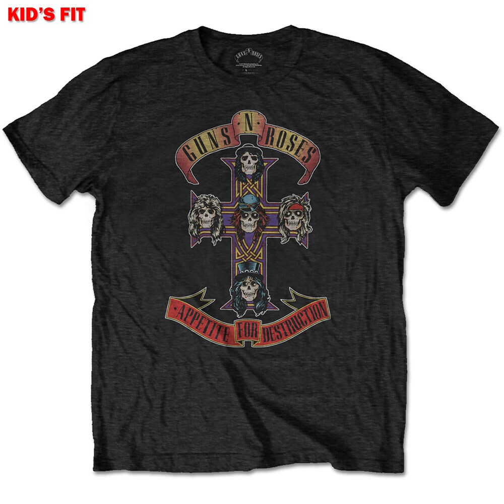 Guns N' Roses Kids T-Shirt: Appetite for Destruction (Retail Pack) (1-2 Years)