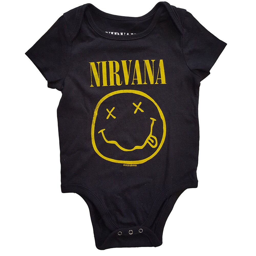 Nirvana Kids Baby Grow: Yellow Smiley (6-9 Months)