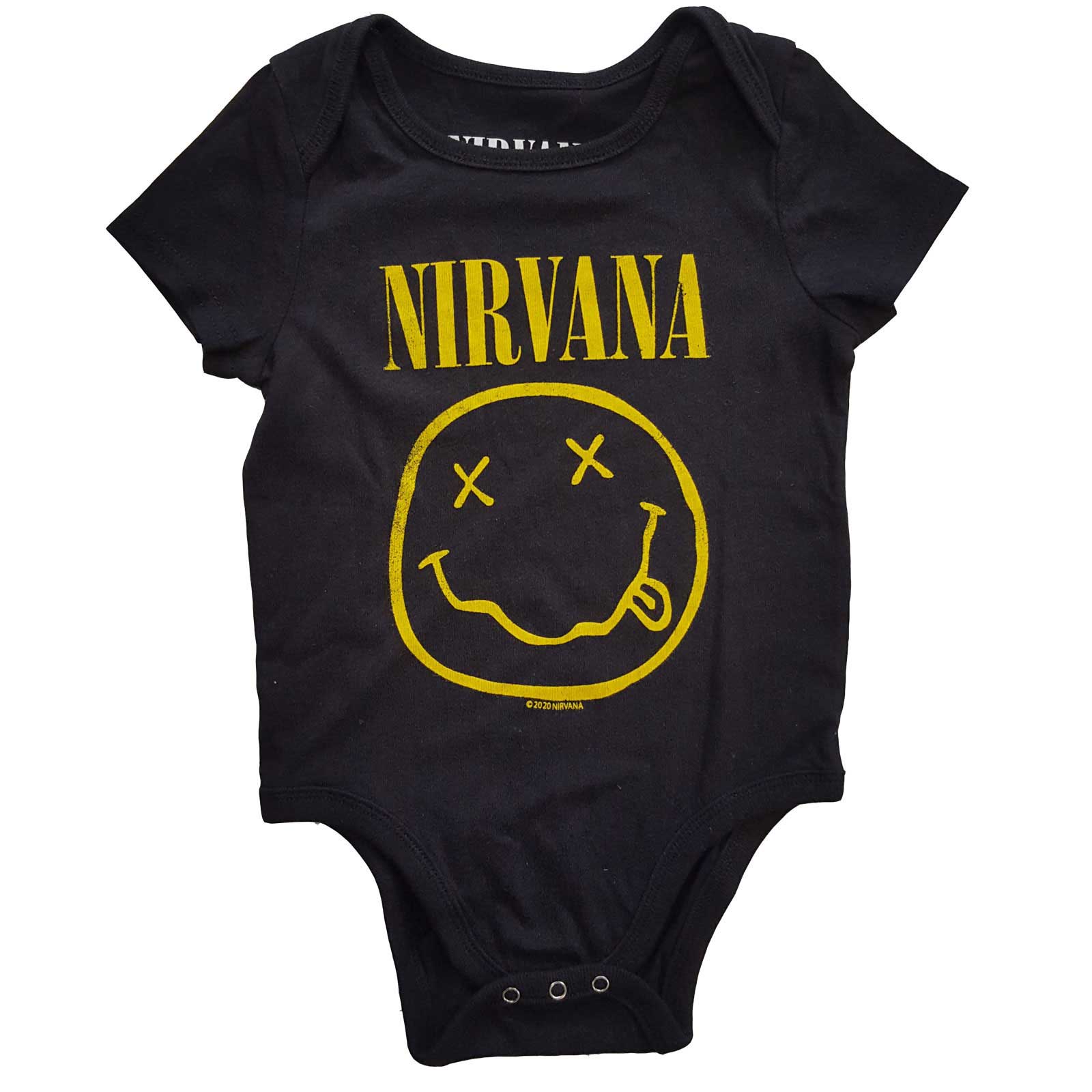 Nirvana Kids Baby Grow: Yellow Smiley (6-9 Months) - 2