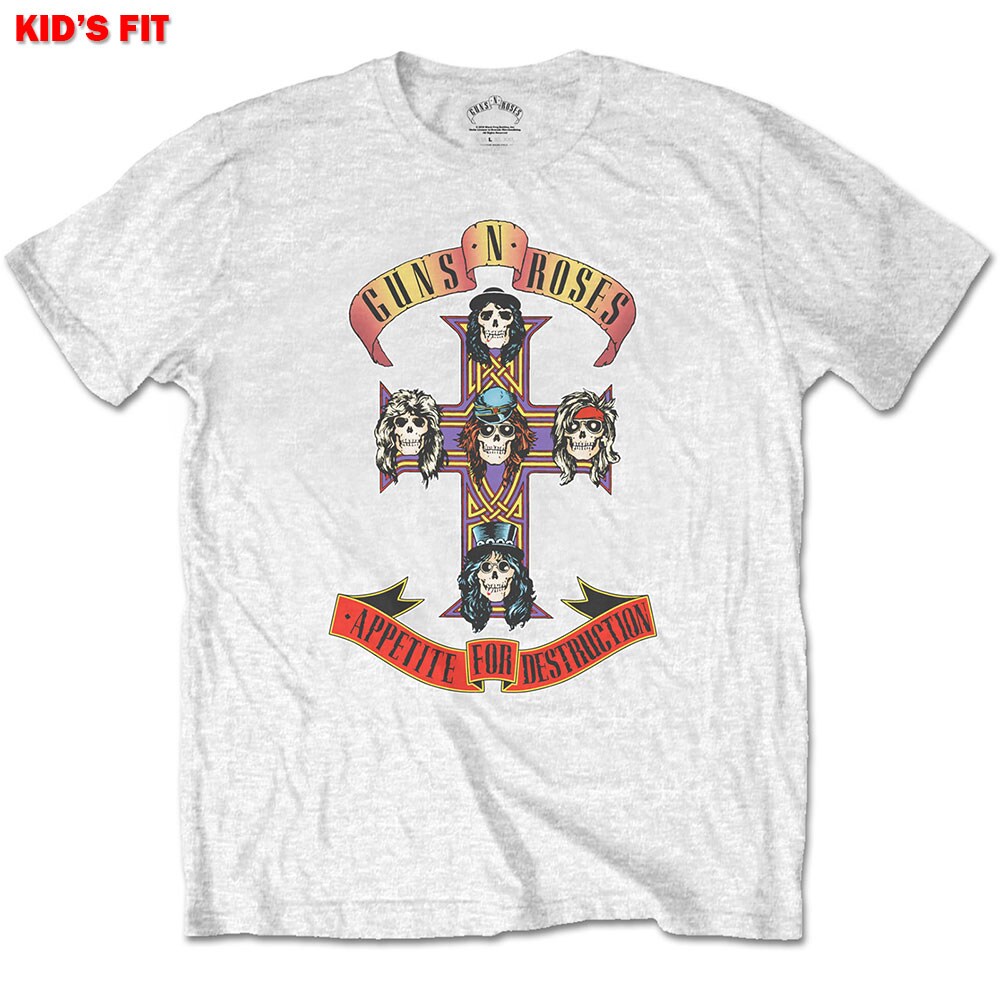 Guns N' Roses Kids T-Shirt: Appetite for Destruction (Retail Pack) (3-4 Years)