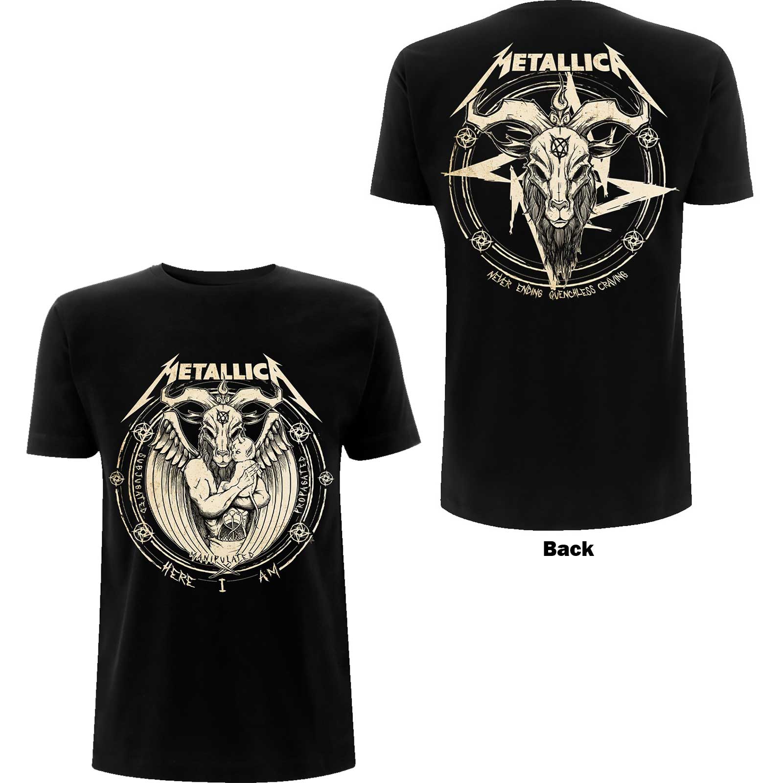 Metallica Unisex T-Shirt: Darkness Son (Back Print) (Medium)