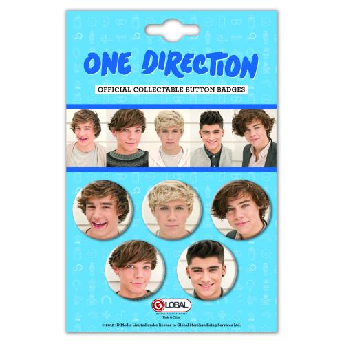 Phase One ONE DIRECTION Phase 4 Button Pin Badges 5-BADGE PACK Official Licensed Merch 