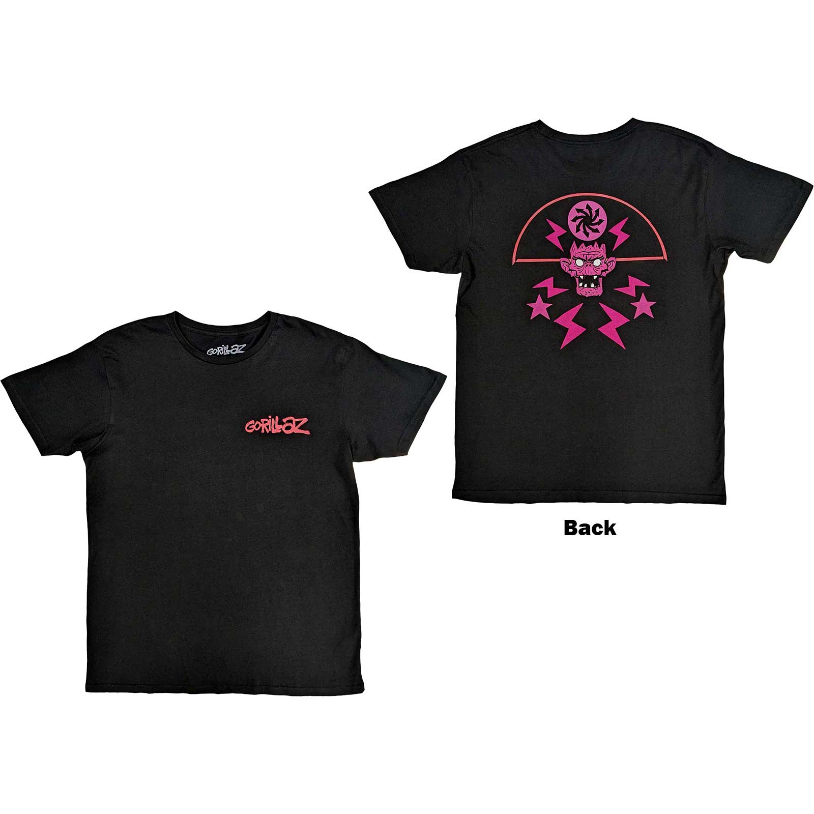 Gorillaz Unisex T-Shirt: Cult of Gorillaz (Back Print) (Large)