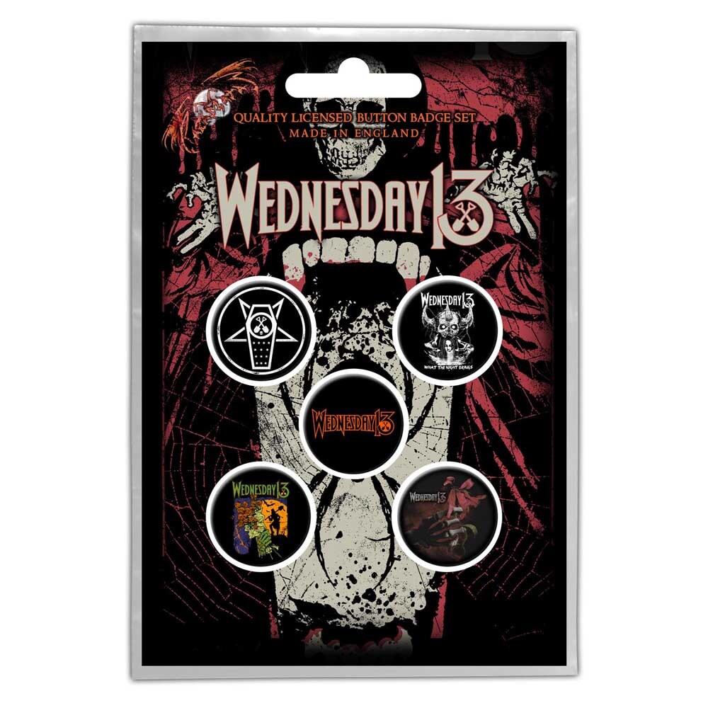 Wednesday 13 Button Badge Pack: Condolences (Retail Pack)