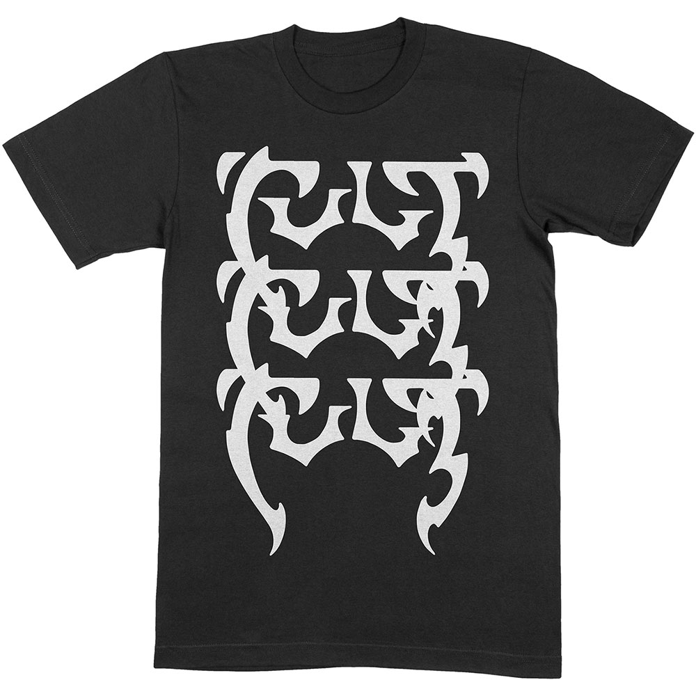 The Cult Unisex T-Shirt: Repeating Logo (X-Large)