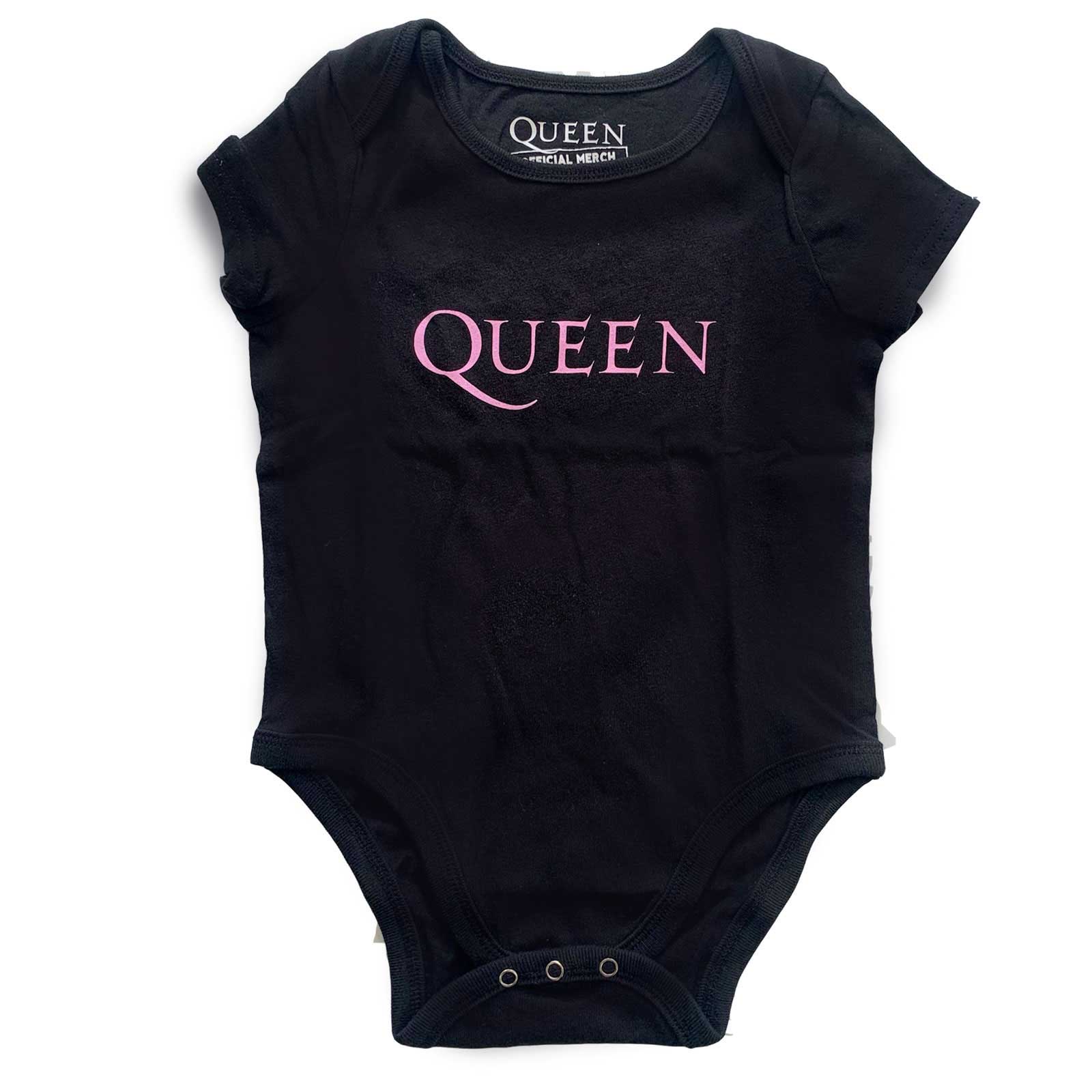 Queen baby sparkdräkt: Pink Logo (0-3 Months) - 2